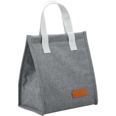 Imagem de Bolsa Térmica Lancheira Porta Marmita Sem Zíper Fitness Passeio Trabal