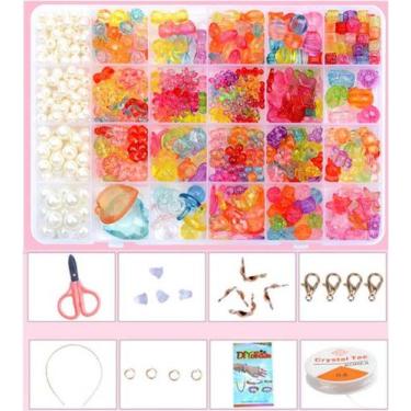 Imagem de Kit acrílico terere miçanga para pulseira salva máscara bijouteria col
