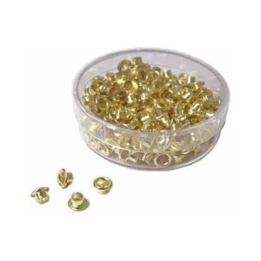Imagem de Ilhós Niquelado - Super Resistênte Tam 4,8x4,6mm Cor Ouro - Motivate