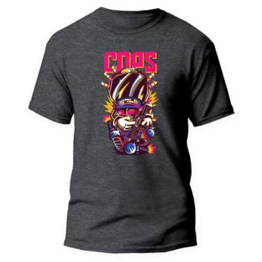 Imagem de Camiseta Algodão Premium Estampa Digital Robo Nerde Raios - NoBrand, G