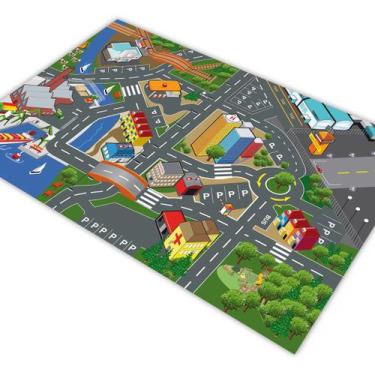 Imagem de Pista p/ Carrinho Hotwheels Cidade Cais Lago Prédio 1,4x1,0m - PlimSho