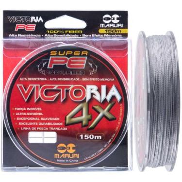 Imagem de Linha Multifilamento Victoria 4X Super PE 65lb 0,50mm Cinza 150m - Mar