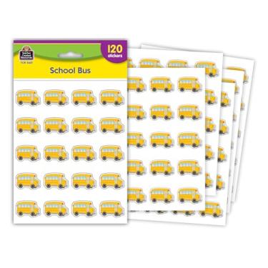 Imagem de Teacher Created Resources Adesivos de ônibus escolar (5651)