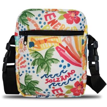 Imagem de Shoulder Bag Estampa Colorida Pequena Bolsa Pochete Transversal 03 - P
