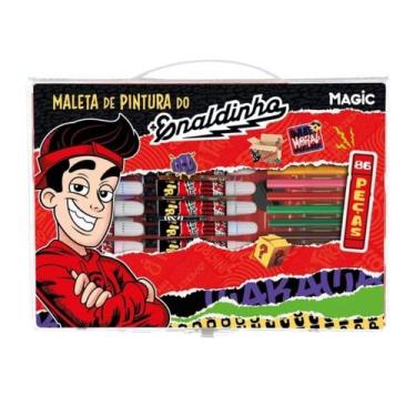 Imagem de KIT Escolar Infantil Maleta Estojo De Pintura - Canetinhas - Aquarela 