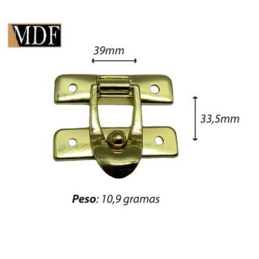 Imagem de Fecho Classico para Caixa Artesanato - ATACADÃO DO ARTESANATO MDF, DOU