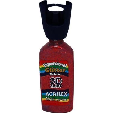 Imagem de Tinta Dimensional Relevo 3D Glitter Ferrugem - ACRILEX