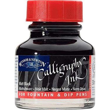 Imagem de Tinta para Caligrafia Winsor & Newton 30ml Matt Black, Winsor & Newton