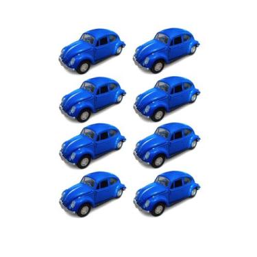 Imagem de Kit 8x Brinquedo carrinho Fusca de propulsão - AP TOYS