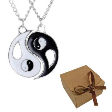 Imagem de Colares Ying Yang Para Casal Metades Best Friends Presente - Things Ne
