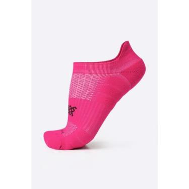 Imagem de Meia Curta para Corrida HUPI Running Pro Invisível Rosa Neon, Rosa
