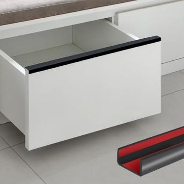 Imagem de YANRUIPRO Protetores de Borda de Porta de Armário, Protetor de Borda de Borracha Autoadesiva Flexível de 3/4", Protetores de Borda Seguros para Bebês para Gavetas, Armários, Prateleiras, Mesas E Banca