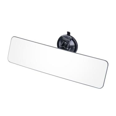 Imagem de VisionSync Ventosa adesiva de 30,5 cm, antirreflexo, espelho retrovisor branco – Design curvo universal para visão mais ampla, espelho cego para aplicações em carros, vans, trailers, SUV, caminhões e