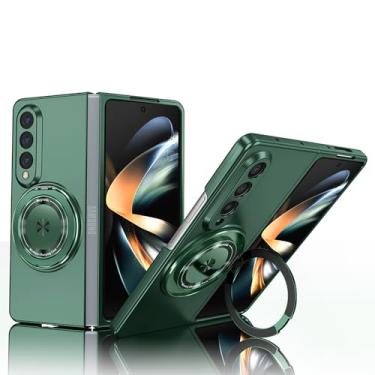 Imagem de Capa para Galaxy Z Fold 5 capa rígida para celular com suporte magnético para carregamento sem fio para Galaxy Z Fold6 3 4, carregamento sem fio verde, para Samsung Galaxy Z Fold 6