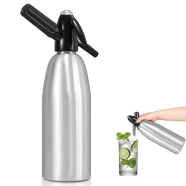 Imagem de ALIMOTA Máquina de Streaming de Refrigerante- Máquina de Água Carbonatada com Tanques de Co2, Máquina de Fazer Água com Gás, Máquina de Fazer Água com Gás e Coquetéis, Solução de M (3,74 X 3,74 X 1,3