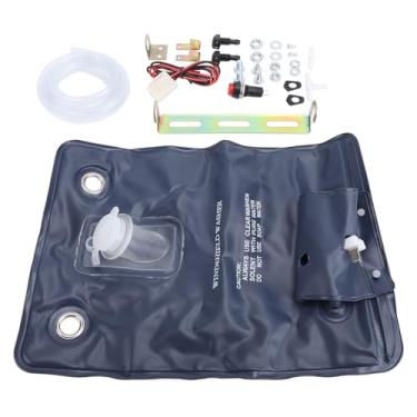 Imagem de Kit de Bolsa de Bomba de Arruela Universal 12V 1L Interruptor de Botão de Jato de Limpeza Eficiente 151286776374 para Carros Clássicos