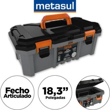 Imagem de Caixa Tática de Ferramentas METASUL 18,3, Cinza