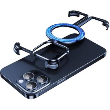 Imagem de Telefone sem moldura de titânio para iPhone 14 15 Pro Max, azul, para iPhone 15 Pro