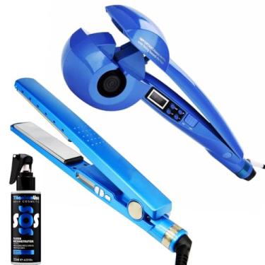 Imagem de kit Prancha Chapinha Nano Titanium 450F. + Modelador de Cachos + Protetor Térmico