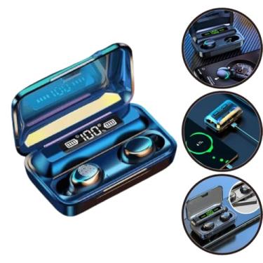 Imagem de De Ouvido Tws F9-5 Fone Bluetooth 5.0 Prova D'água C/Cabo
