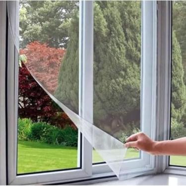 Imagem de Kit 02 Telas Mosquiteiro para Janela Proteção Eficiente Contra a Entrada de Mosquito e Isentos 1,50 x 1,80Cm
