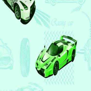 Imagem de Papel De Parede Vince Carros Verde V1011-45
