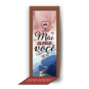 Imagem de Veste Porta, Decoração Dia das Mães Capa Porta, Painel de Porta 80x210