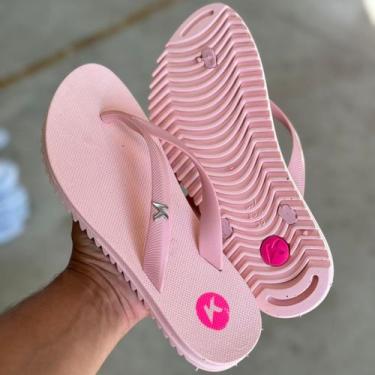Imagem de Chinelo Sandália Lançamento Feminino 2024 - BrendaShoes, Rose, 37