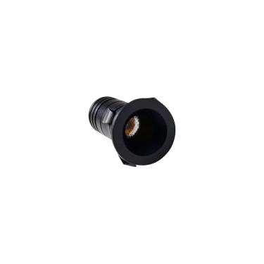 Imagem de Spot de Embutir Nordecor Noa Mini Redondo Led Alto IRC 90 1W Bivolt PRETO 2700K LUZ AMARELA 6499
