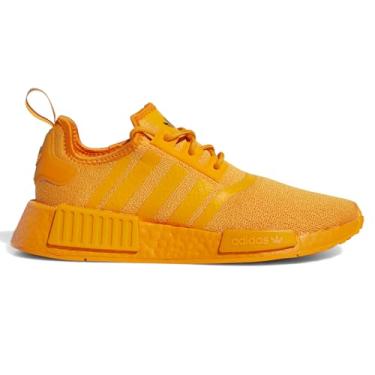 Imagem de adidas Originals Tênis feminino NMD_R1, laranja brilhante/preto central, Laranja brilhante/laranja brilhante/preto central, 35