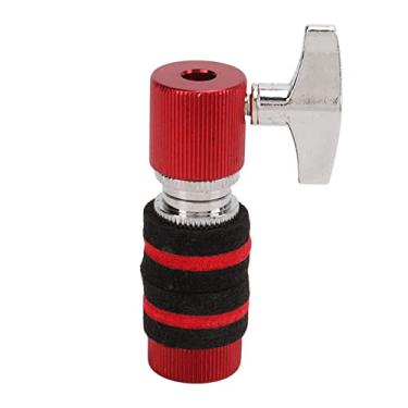 Imagem de Jazz Drum Clutch Metal Anti Wear Easy Instalar Hi Hat Cymbal Clutch para Jogadores de Bateria (Vermelho)