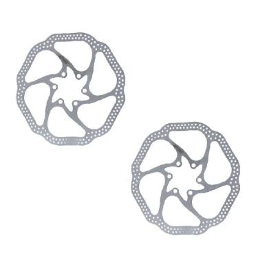 Imagem de Kit 2 Disco de Freio 160/160mm Rotor Bicicleta Mtb Mecanino Hidraulico X-Time