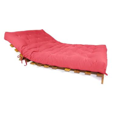 Imagem de Sofá Cama Casal Futon Tokio Goiaba Madeira Maciça Grapia Cor Natural