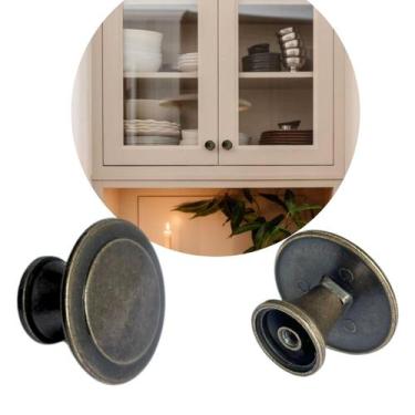 Imagem de 4 Puxador Gaveta, Armário Redondo Alto Relevo 30mm Premium - Compras F