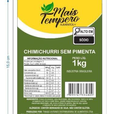 Imagem de Chimichurri Sem Pimenta 1 Kilo Tempero LTT Linha Premium - NoBrand