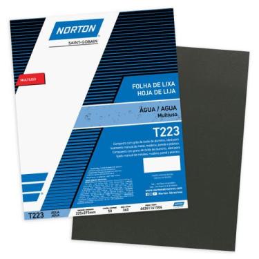 Imagem de Lixa D'Água Multiuso T223 Grão 360 Norton 50 folhas 66261161506