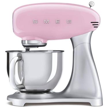 Imagem de Batedeira Retro dos anos 50 com 10 Velocidades, Capacidade 4,8L, 600W, 110v, SMEG SMF02, Rosa