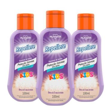 Imagem de Kit 3 Loção Repelente de Insetos Repellere Kids 100ml - Myhealth