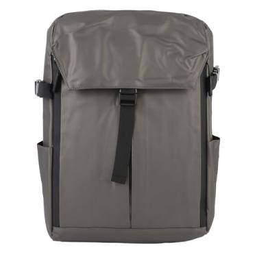 Imagem de Mochila de Capacete, Mochila Expansível de Ciclismo de Motocicletas, Bolsa de Caminhada de Grande Capacidade Com Bolsos Laterais, Mochila de Laptop, Adequada para Viagens, (BROWN)
