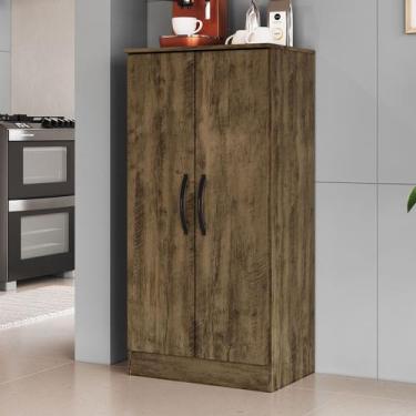 Imagem de Armário Multiuso Turim 2 Portas Itauba - Irm Móveis, Marrom Escuro, Mo