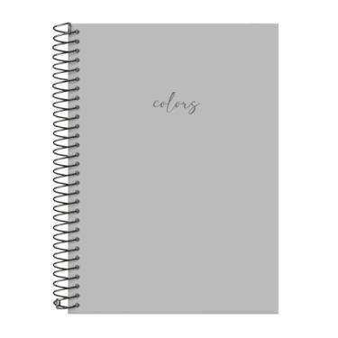 Imagem de Caderno Colegial Solid Colors Cinza 15 Matérias