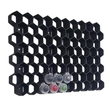 Imagem de Suporte de panela de pintura de parede – compatível com potes de pintura Citadel – Rack de armazenamento de artesanato para miniatura, pintura Warhammer – Organizador que economiza espaço – Feito nos