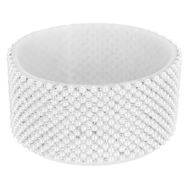 Imagem de PATIKIL Bota de silicone com glitter, bota protetora de garrafa de água de diamante, antiderrapante, acessórios para copo Stanley Tumbler 567-1,134 g com fundo de 7 cm, branca