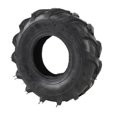 Imagem de 6 Polegadas Vão Kart Pneu, 13x5.00-6 Borracha Tubeless Pneus, Antiderrapante Explosão Prova Tubeless Pneu para Neve Soprador Lançador Vai Kart Tiller Gramado Trator, Pneus ATV