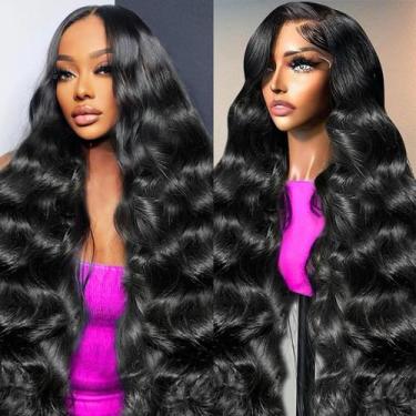 Imagem de Perucas frontais de renda KAITHLYPO de 32 polegadas Body Wave 200 Dens