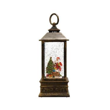 Imagem de Luminária Decorativa Árvore De Natal Papai Noel 22 Cm - Multiart