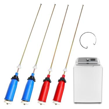 Imagem de Conjunto de varetas de suspensão de arruela WH16X10158 WH16X10159 4 peças, para GE Hotpoint GTWN4250D0WS GTWN4250D1WS HSWP1000M3WW HTWP1400F1WW Peças de lavadora de suspensão e máquina de lavar