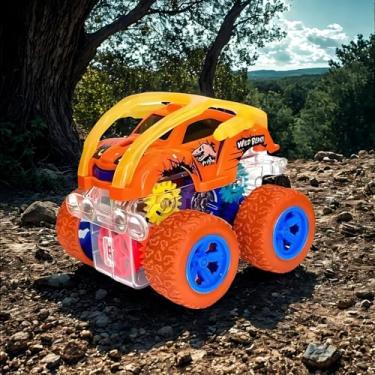 Imagem de Carrinho Monster Truck 4X4 Miniatura, Carrinho Fricção 360º, Brinquedo Infantil, Estimula a Cordenação Motora, Imaginação e a Criatividade das Crianças. FONSES (CORES SORTIDAS)