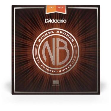 Imagem de Encordoamento P/Violão Aço Nb1047 .010 ~ .047 Níquel Bronze