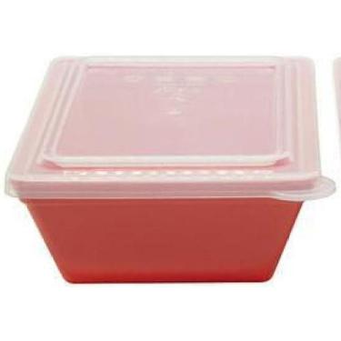 Imagem de Kit Travessas Stillo P Com Tampa Vemplast 2 Un Coral